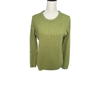 Bass Women's Sweater Green Medium